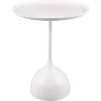 Moderne Witte Metalen Bijzettafel | Compact en Duurzaam Design