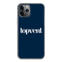 Topvent Navy: iPhone 11 Pro Transparant Hoesje