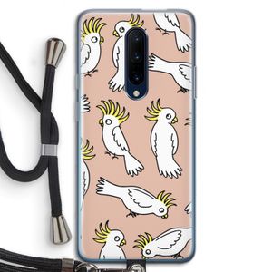 Papegaai: OnePlus 7 Pro Transparant Hoesje met koord