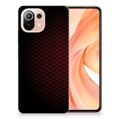 Xiaomi Mi 11 Lite | 11 Lite 5G NE | TPU bumper | Geruit Rood