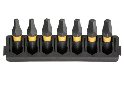 Imp Dewalt accessoires bitset | houder + act torsion | 25 mm | sq1 x2, sq2 x3, sq3 x2 - dt70815-qz