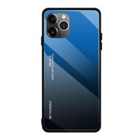 Voor iPhone 11 Pro Max gradiënt kleur glas geval (blauw)