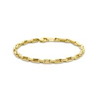14K Geelgouden Armband - 4.5mm Schakelbreedte, 21cm Lengte, Met Karabijnsluiting