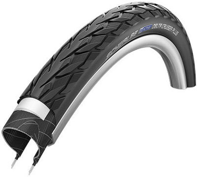 Schwalbe delta cruiser plus 28x15/8x13/8 37-622 28x1.40 zwart reflex