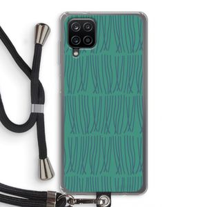 Swirls: Samsung Galaxy A12 Transparant Hoesje met koord