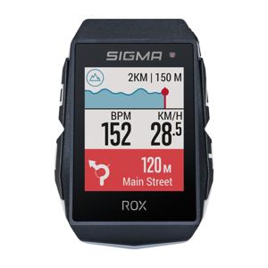 GPS Fietscomputer Sigma ROX 11.1 EVO GPS HR set met korte Butler stuurhouder - wit