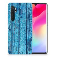 Xiaomi Mi Note 10 Lite | Bumper Hoesje | Wood Blue