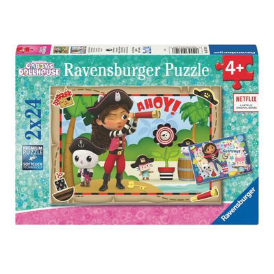 Ravensburger - gabby&apos;s poppenhuis legpuzzel 2x24 stuks