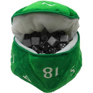 D20 Plush Dice Bag Opberger