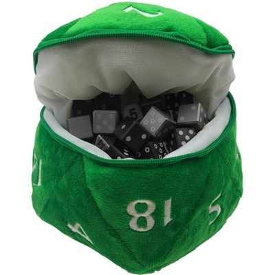 D20 Plush Dice Bag Opberger