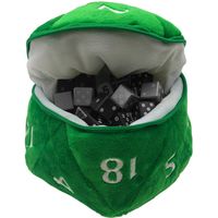 D20 Plush Dice Bag Opberger