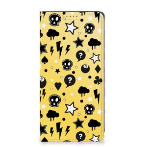 Mobiel BookCase Samsung Galaxy A05s Punk Geel