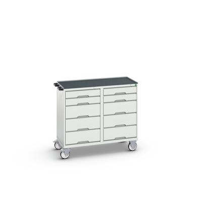Bott Verso Mobiele Kast | 1050x600x980mm | 10 Laden | Top Tray | RAL 7035 - 16927102.16