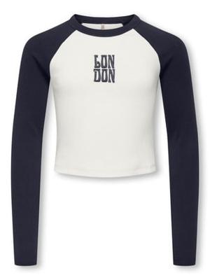 Kids ONLY winter top meisjes - blauw - KogBina - slim fit, longsleeve