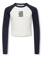 Kids ONLY winter top meisjes - blauw - KogBina - slim fit, longsleeve