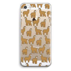 Alpacas: iPhone 5 / 5S / SE Transparant Hoesje
