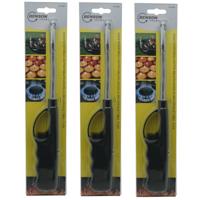 Benson gas/bbq/keuken/kaarsen aanstekers - 3x stuks - van 27 cm - Flexibele hals - Kinderslot