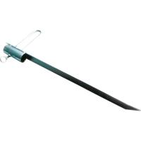 Parasol/droogmolen grondpen - met handvat - 50 cm - parasolharing/parasolhouder
