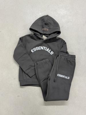 Cou7ure Essentials Basic Curve Trainingspak Kids Donkergroen - Maat 128 - Kleur: Donkergroen | Soccerfanshop