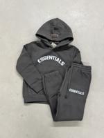 Cou7ure Essentials Basic Curve Trainingspak Kids Donkergroen - Maat 128 - Kleur: Donkergroen | Soccerfanshop