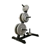 Gorilla Sports Standaard met Gietijzeren Gewichten - 77,5 kg - 13 Schijven - Houder - thumbnail