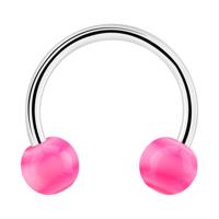 Circular barbell Chirurgisch staal 316L / Acryl Circular Barbells - thumbnail