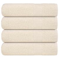VidaXL Douchehanddoeken 4 st 70x140 cm 360 g/m² 100% katoen crème
