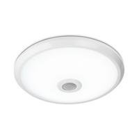 LED Plafondlamp - Bewegingssensor & Schemerschalelaar - Rond - Ø29 cm - 12 watt - 1160 Lumen - 6400K daglicht wit - Wit - IP20 voor binnen