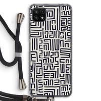 Moroccan Print: Samsung Galaxy A22 5G Transparant Hoesje met koord