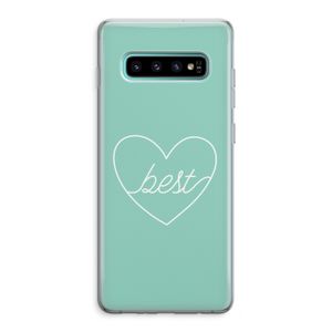 Best heart pastel: Samsung Galaxy S10 Plus Transparant Hoesje