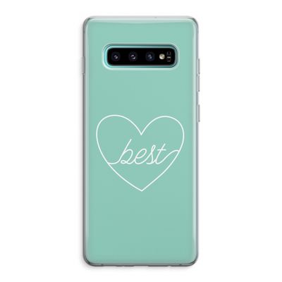 Best heart pastel: Samsung Galaxy S10 Plus Transparant Hoesje