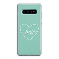Best heart pastel: Samsung Galaxy S10 Plus Transparant Hoesje