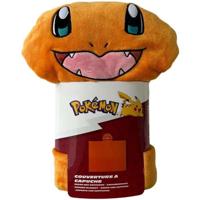 3D Hooded Blanket - POKEMON - Charmander - 120 x 150 cm - Ultrazacht - Kleurrijk