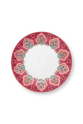 Pip Studio Flower Festival Ontbijtbord Donkerroze 21cm