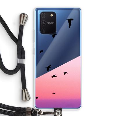 Fly away: Samsung Galaxy Note 10 Lite Transparant Hoesje met koord