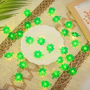 klavertje vier kerstfee lichtslingers 2m 20leds batterij aangedreven waterdichte tuinverlichting kerstfeest bruiloft vakantie huis patio decoratie Lightinthebox