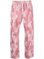 Marcelo Burlon County of Milan geometric-print wide-leg trousers - Rose