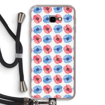 Klaproosjes: Samsung Galaxy J4 Plus Transparant Hoesje met koord