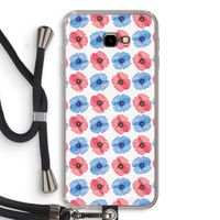 Klaproosjes: Samsung Galaxy J4 Plus Transparant Hoesje met koord