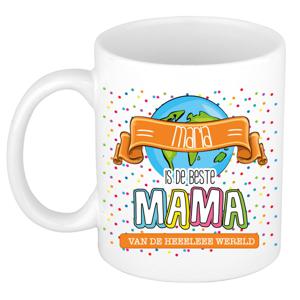 Naam mok mama Maria - wit - de beste - keramiek - 300 ml - Moederdag/verjaardag