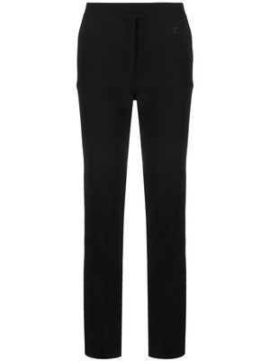 Courrèges pantalon slim à taille mi-haute - Noir