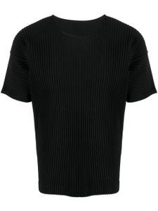 Homme Plissé Issey Miyake t-shirt plissé à manches courtes - Noir