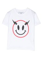 Neil Barrett Kids t-shirt à imprimé Smiley - Blanc