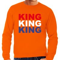 King sweater oranje voor heren - Koningsdag truien - thumbnail