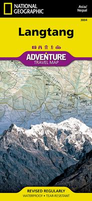 Wandelkaart 3004 Adventure Map trekkingmap Langtang - Nepal | National Geographic