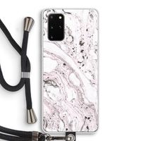 Mengelmoes: Samsung Galaxy S20 Plus Transparant Hoesje met koord