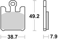 TRW Brake pad mcb 742 crq hyper carbon racing
