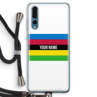 WK Wielrennen: Huawei P20 Pro Transparant Hoesje met koord