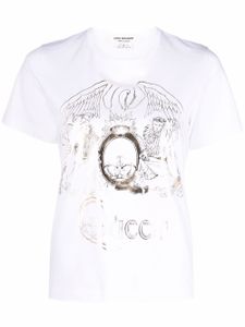 Junya Watanabe t-shirt à imprimé graphique - Blanc