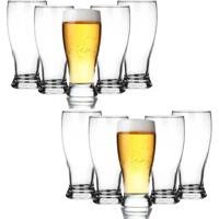 Bierglazen - 12x - fluitje - 500 ml - glas - speciaal bier